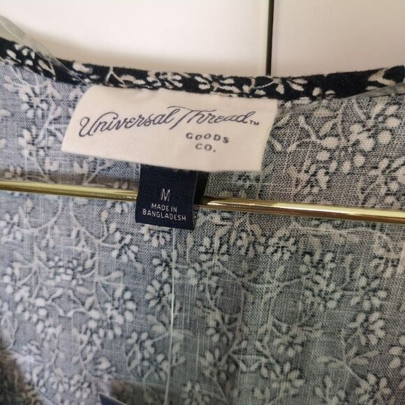 NEW Universal Thread Women's Medium Bell Elbow Sleeve Mini A-Line Dress - Picture 2 of 7